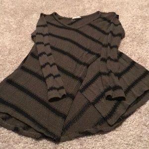 Altar’d State V neck asymmetrical sweater